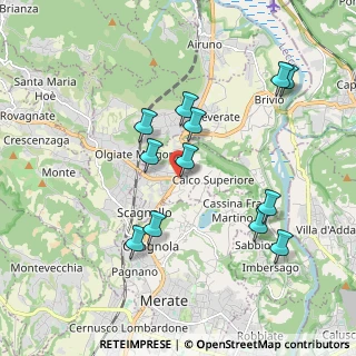 Mappa Largo Pomeo, 23885 Calco LC, Italia (1.85917)