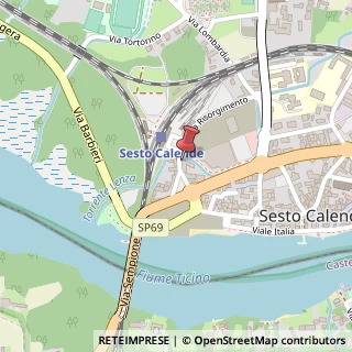 Mappa Via Umberto Maddalena, 5, 21018 Sesto Calende, Varese (Lombardia)