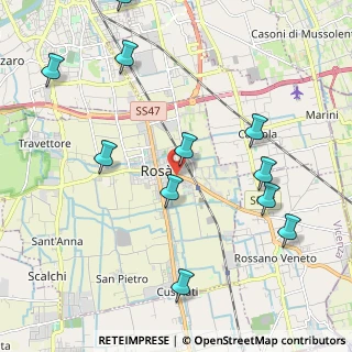 Mappa Via Garibaldi, 36027 Rosà VI, Italia (2.38182)