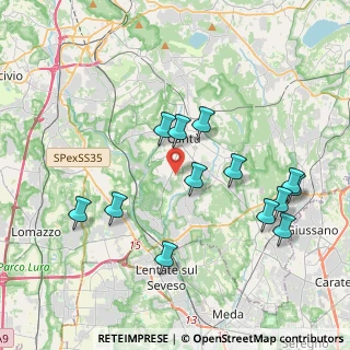 Mappa Via Giacomo Puccini, 22063 Cantù CO, Italia (3.95154)