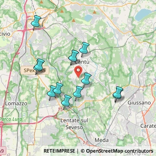 Mappa Via Giacomo Puccini, 22063 Cantù CO, Italia (3.58)