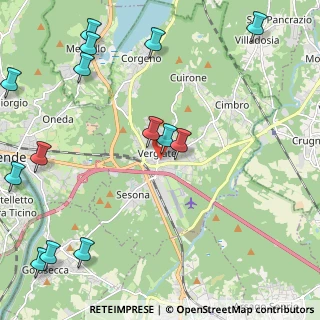 Mappa Via F. Cavallotti, 21029 Vergiate VA, Italia (2.985)