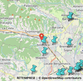 Mappa Via Garibaldi, 24030 Ambivere BG, Italia (3.242)