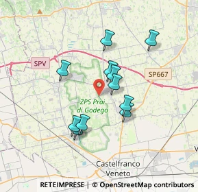Mappa Via A. De Gasperi, 31039 Riese Pio X TV, Italia (2.88182)