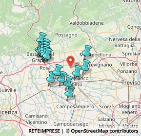 Mappa Via A. De Gasperi, 31039 Riese Pio X TV, Italia (12.0035)