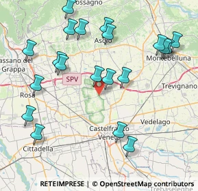 Mappa Via A. De Gasperi, 31039 Riese Pio X TV, Italia (9.1555)