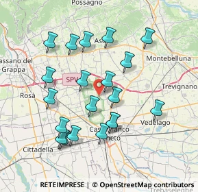 Mappa Via A. De Gasperi, 31039 Riese Pio X TV, Italia (7.1925)