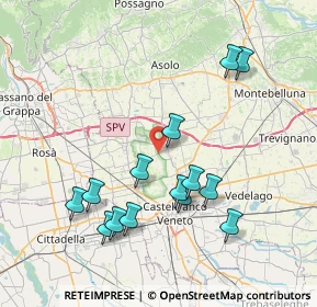 Mappa Via A. De Gasperi, 31039 Riese Pio X TV, Italia (7.81786)