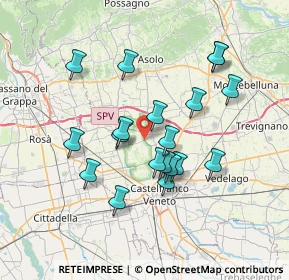 Mappa Via A. De Gasperi, 31039 Riese Pio X TV, Italia (6.42105)