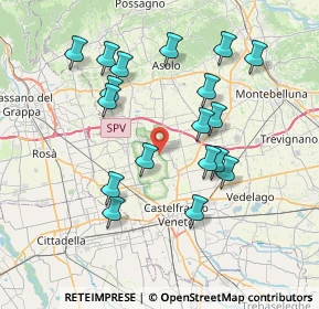 Mappa Via A. De Gasperi, 31039 Riese Pio X TV, Italia (7.31556)