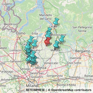 Mappa Via Leonardo Da Vinci, 23897 Viganò LC, Italia (12.3135)