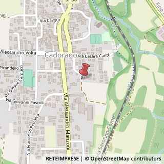 Mappa Via Parini, 10, 22071 Cadorago, Como (Lombardia)