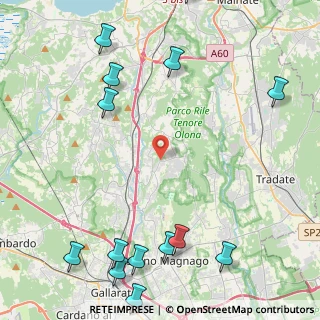 Mappa Via per Carnago, 21040 Carnago VA, Italia (6.28286)