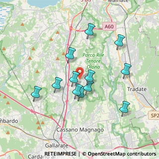 Mappa Via per Carnago, 21040 Carnago VA, Italia (3.30583)