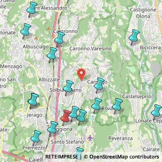 Mappa Via per Carnago, 21040 Carnago VA, Italia (3.0165)