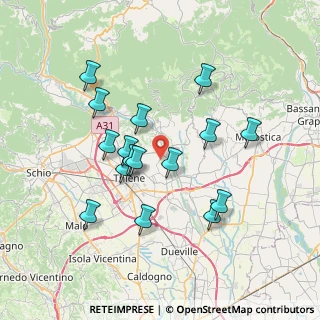 Mappa Via Vivaro, 36030 Zugliano VI, Italia (6.695)