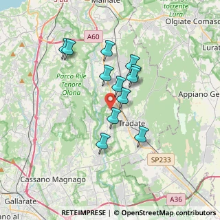 Mappa Via Tintoretto, 21050 Lonate Ceppino VA, Italia (2.85583)