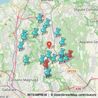 Mappa Via Tintoretto, 21050 Lonate Ceppino VA, Italia (3.6875)