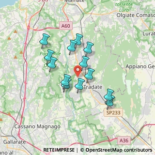 Mappa Via Tintoretto, 21050 Lonate Ceppino VA, Italia (2.86692)