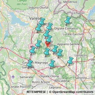 Mappa Via Tintoretto, 21050 Lonate Ceppino VA, Italia (6.11714)