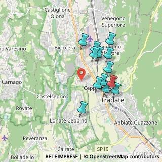 Mappa Via Tintoretto, 21050 Lonate Ceppino VA, Italia (1.51154)