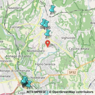 Mappa Via G. Rossini, 22060 Figino Serenza CO, Italia (3.41833)