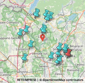 Mappa Via G. Rossini, 22060 Figino Serenza CO, Italia (7.9415)