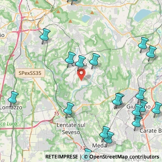 Mappa Via G. Rossini, 22060 Figino Serenza CO, Italia (6.1325)