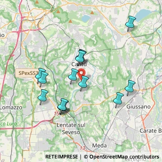 Mappa Via G. Rossini, 22060 Figino Serenza CO, Italia (3.60929)