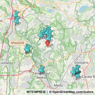 Mappa Via G. Rossini, 22060 Figino Serenza CO, Italia (4.45667)