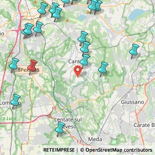 Mappa Via G. Rossini, 22060 Figino Serenza CO, Italia (6.164)