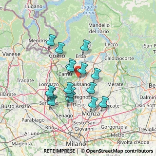Mappa Via San Giuseppe, 22060 Arosio CO, Italia (11.7575)