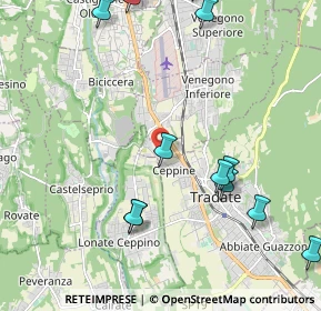 Mappa Via Carlo Rossini, 21049 Tradate VA, Italia (2.65846)