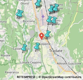 Mappa Via Carlo Rossini, 21049 Tradate VA, Italia (2.25538)
