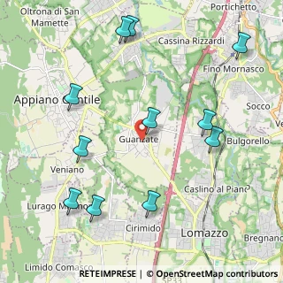 Mappa Via Castelli, 22070 Guanzate CO, Italia (2.42545)