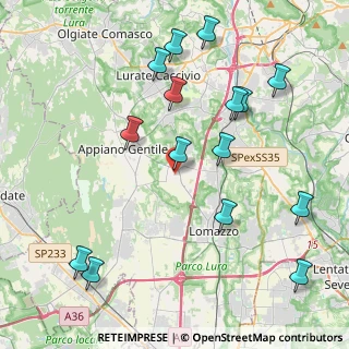 Mappa Via Castelli, 22070 Guanzate CO, Italia (4.70933)