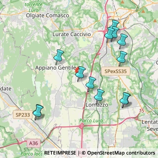 Mappa Via Castelli, 22070 Guanzate CO, Italia (4.52154)