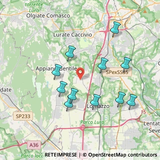 Mappa Via Castelli, 22070 Guanzate CO, Italia (3.79273)