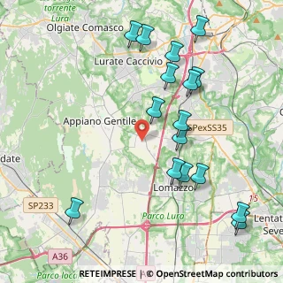 Mappa Via Castelli, 22070 Guanzate CO, Italia (4.56688)