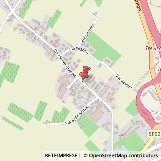 Mappa Via Montegrappa, 123, 31020 Lancenigo TV, Italia, 31020 Villorba, Treviso (Veneto)