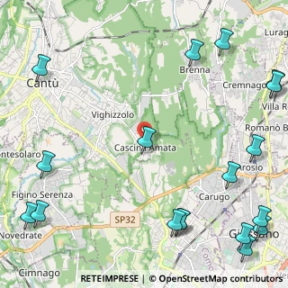 Mappa Via alla Chiesa, 22063 Cantù CO, Italia (3.44167)