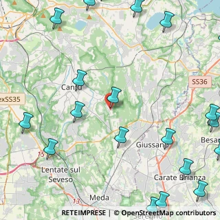 Mappa Via alla Chiesa, 22063 Cantù CO, Italia (6.835)