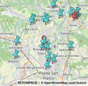 Mappa Via Filzi Fabio, 24030 Brembate di Sopra BG, Italia (2.253)