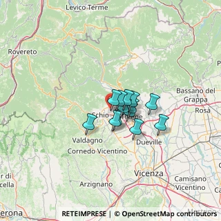 Mappa Via Lazio, 36014 Santorso VI, Italia (7.12154)