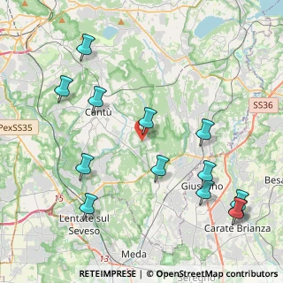 Mappa Via Pascoli, 22063 Cantù CO, Italia (4.92692)