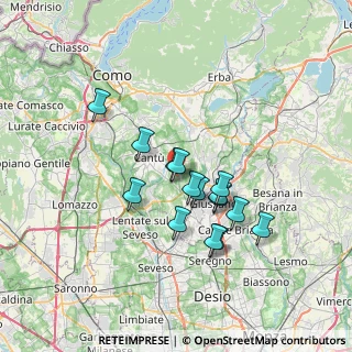 Mappa Via Pascoli, 22063 Cantù CO, Italia (5.66867)