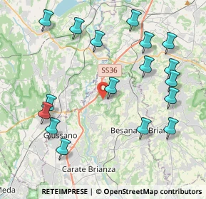 Mappa Via Meucci, 20836 Briosco MB, Italia (4.69)