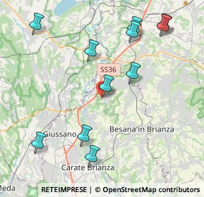 Mappa Via Meucci, 20836 Briosco MB, Italia (4.63364)