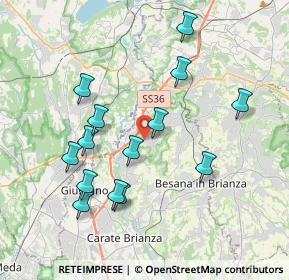 Mappa Via Meucci, 20836 Briosco MB, Italia (3.79)