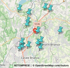 Mappa Via Meucci, 20836 Briosco MB, Italia (3.91267)